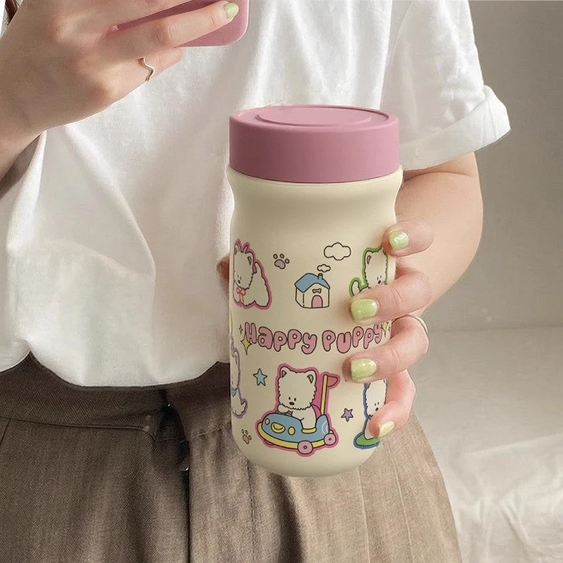 Damen Isoliertrinkflasche mit kreativem Tierdesign Luvikno