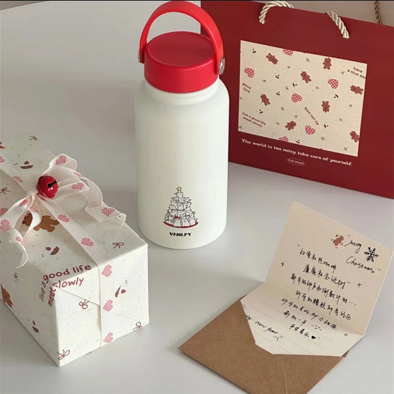 Damen Isoliertrinkflasche mit kreativem Tierdesign und praktischem Klappverschluss Luvikno