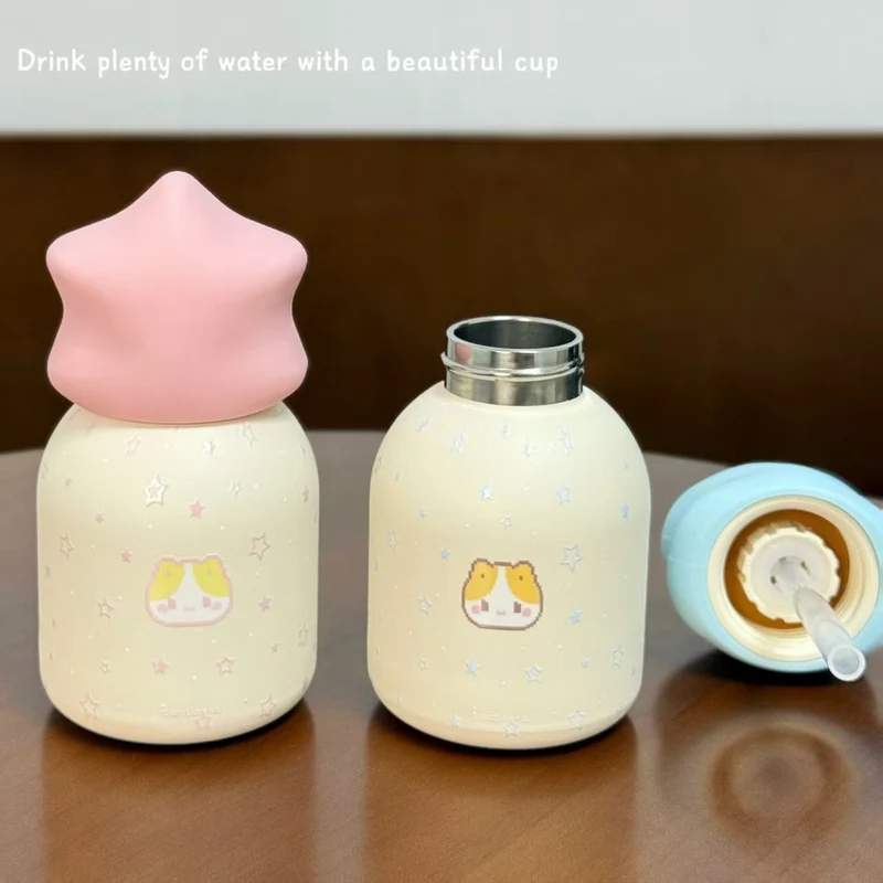 Damen Isoliertrinkflasche mit kreativem Sternverschluss Luvikno
