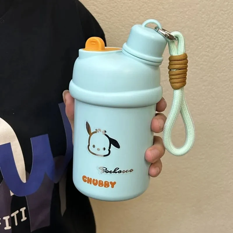 Damen Isoliertrinkflasche mit innovativem Verschlusssystem und süßem Tierdesign Luvikno