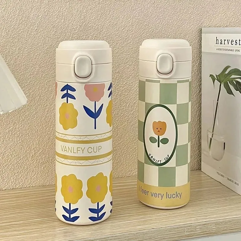 Dame isolert drikkeflaske med variert motiv Luvikno