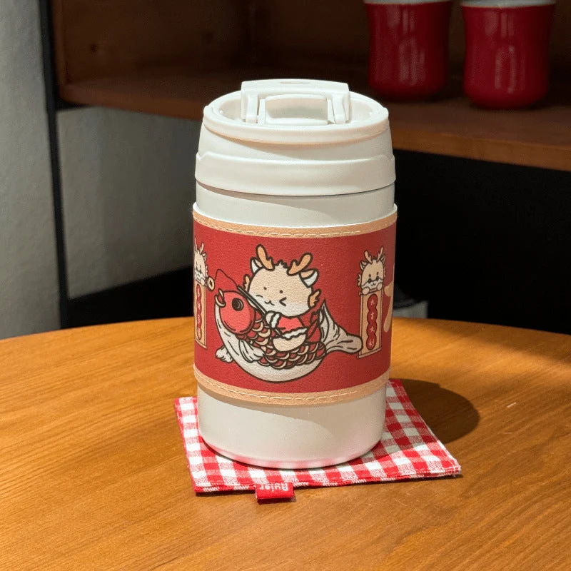 Dame Isolert kaffe-kopp med elegant design og sikkert lokksystem Luvikno