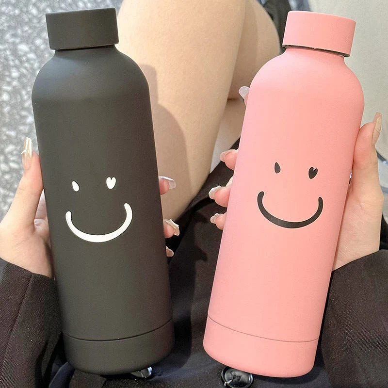 Damen Isolierflasche med innovativt smilmotiv Luvikno