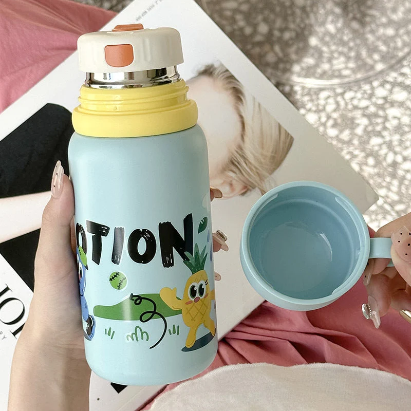 Damen Isolierflasche mit fröhlichem Tierdesign Luvikno