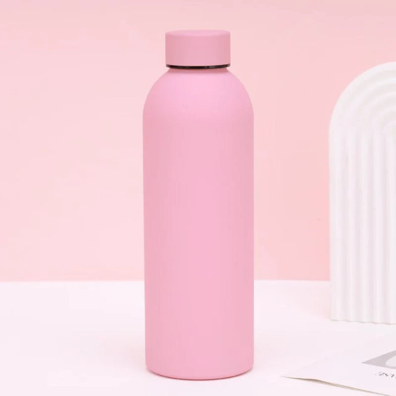 Damen-Isolierflasche mit fröhlichem Lächelmotiv Luvikno