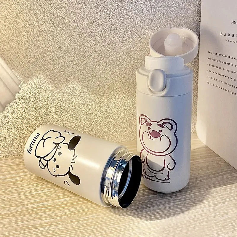 Damen Isolier-Trinkflasche mit sicherem Verschlusssystem und kreativem Design Luvikno