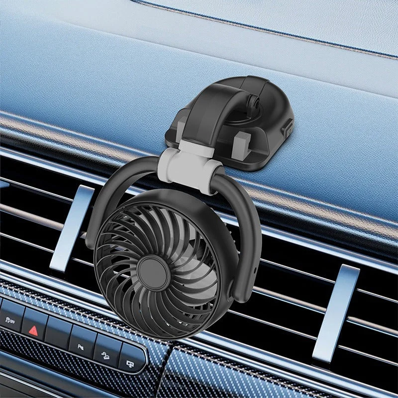 Unisex Dual-Head Justerbar Dashboard Vifte Luvikno