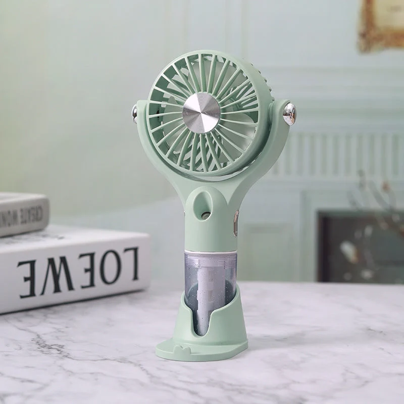 Unisex Bærbar Tåkevifte med USB-ladefunksjon og fleksibelt neigemechanisme Luvikno