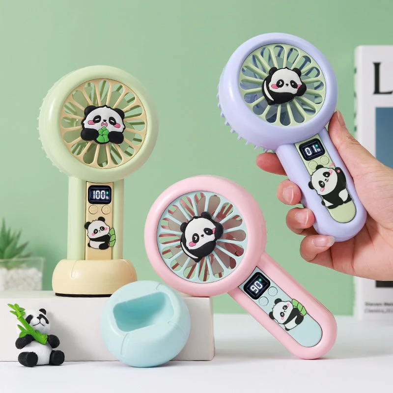 Unisex Bærbar Mini-vifte med LED-skjerm Luvikno