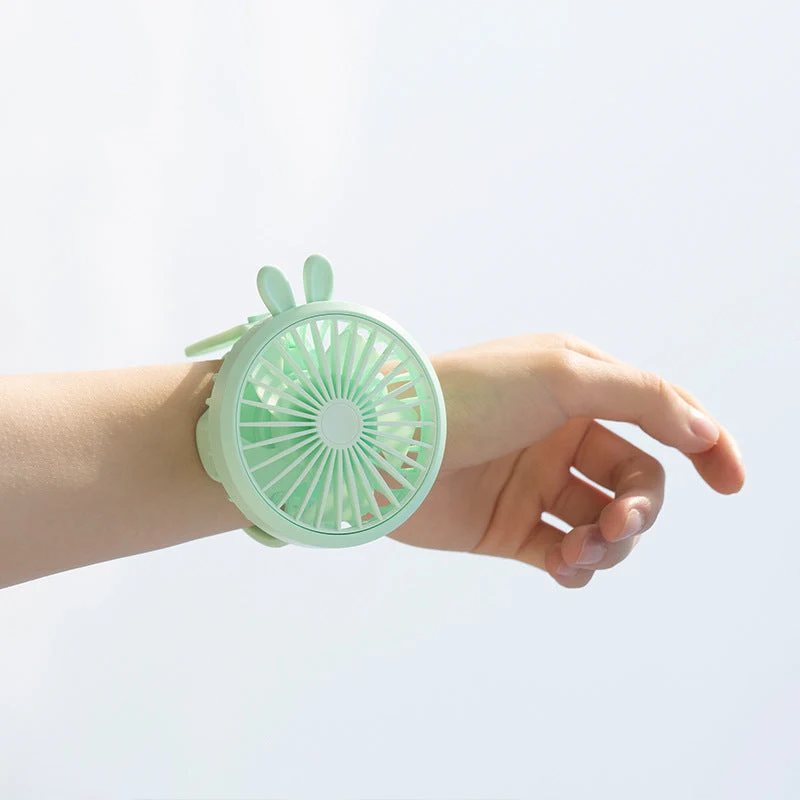 Unisex Bærbar Håndvifte med integrert Armbånd og fleksibel Lene Luvikno