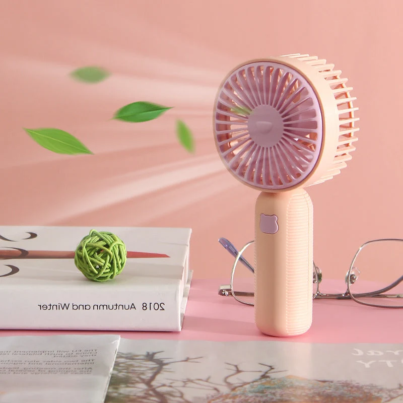 Unisex Bærbar Håndvifte med ergonomisk håndtak og innovativt design Luvikno