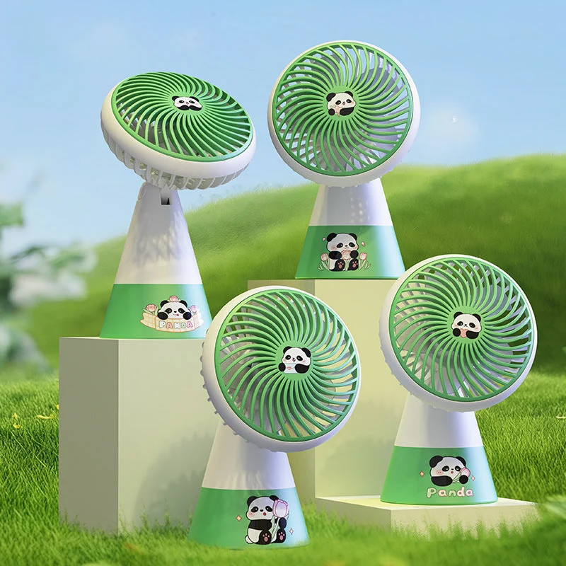 Unisex Bærbar Håndvifte i kreativ Panda-design Luvikno