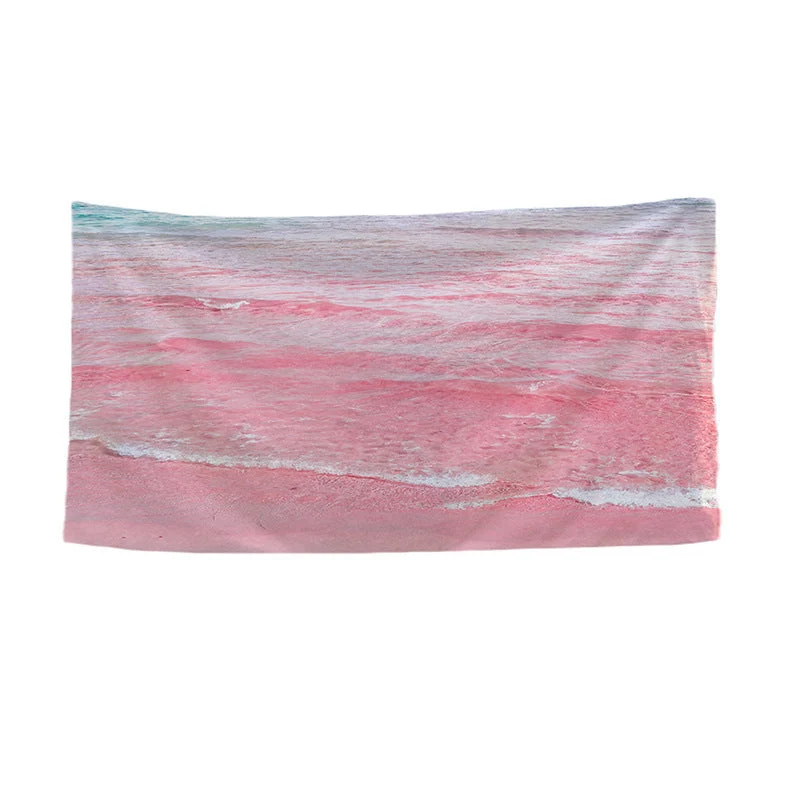 Women's beach towel with vibrant palm motif Luvikno
