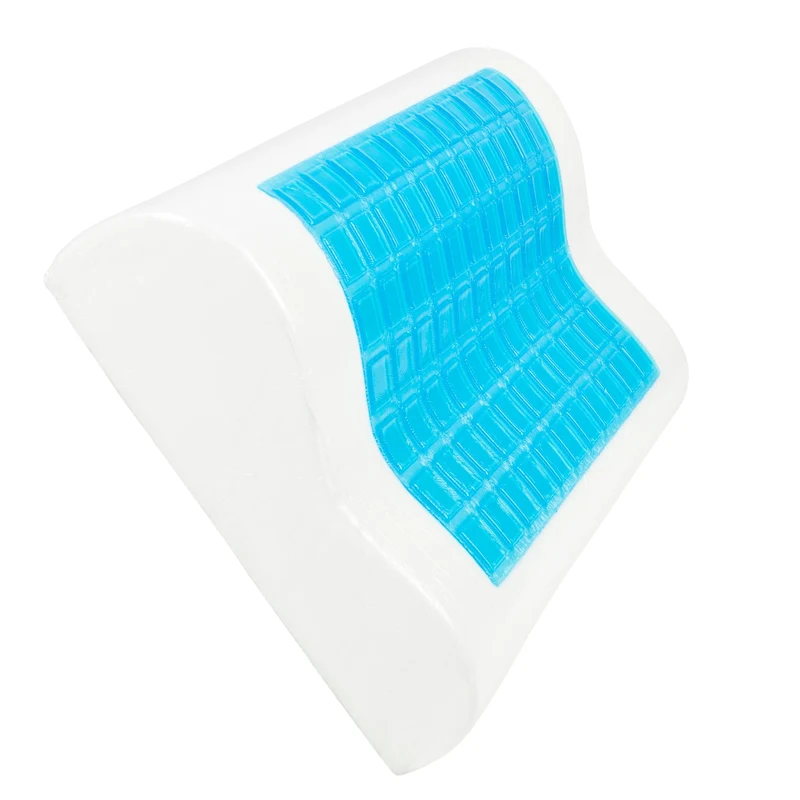 SNAPNAP Gel skumpute med hodeutsparing + avkjølende gelputer, 50 x 30 cm, høyde 10 cm, ergonomisk og hypoallergenisk | Luvikno