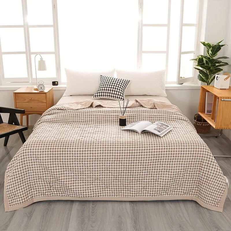 Elegant Preppy Rutete Sommerteppe for Kule Netter | Luvikno