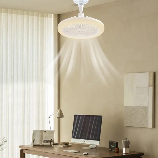 BreezeGlow Taklampe – Takvifte med Fjernkontroll | Luvikno