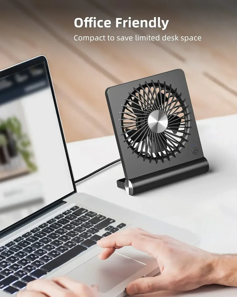 Ultra Quiet USB Skrivebordsvifte - Kraftig - Kompakt - Energieffektiv | Luvikno