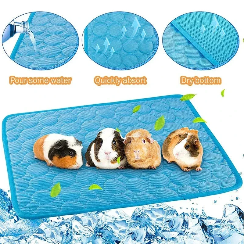 Guinea Pig Bur Mats Sommer Liten Dyr Kjølematte Pustende Hamster Tiss Pad for Kaninbur Chinchilla Pigger Kæledyr Artikel | Luvikno