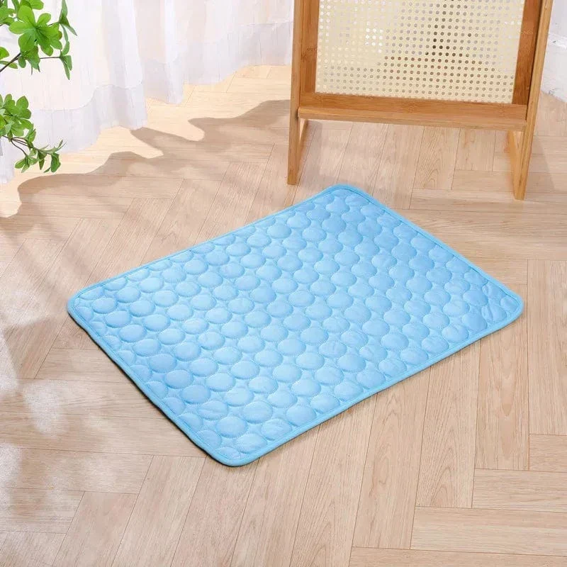 Sommerkjøling Pet Mat Gel Ice Pad for hunder katter Pustende myk kennel seng Antiskli varmt vær kjølig padde dyreforsyninger | Luvikno