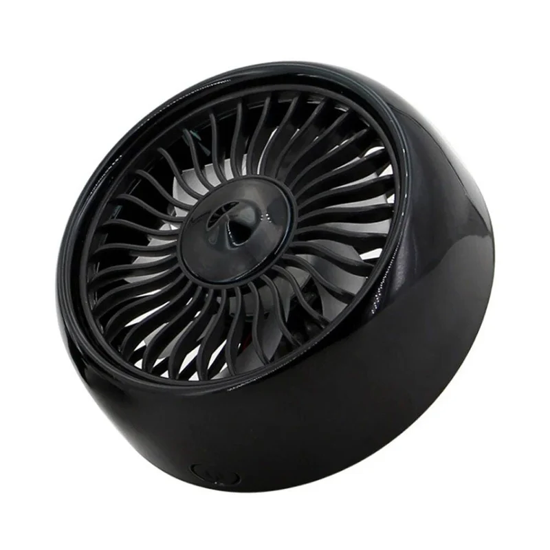 USB Bil Ventilator med 3 Hastigheter & Fargerik LED Lys | Luvikno