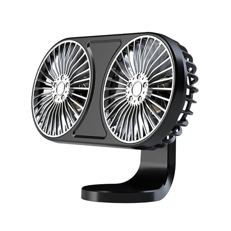 360° Roterende Dual-Head USB Bilvifte med Ambient Belysning | Luvikno