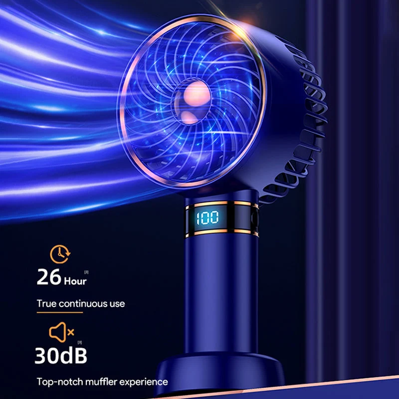 Bærbar 5000mAh Håndholdt Mini Airconditioner Vifte | Luvikno