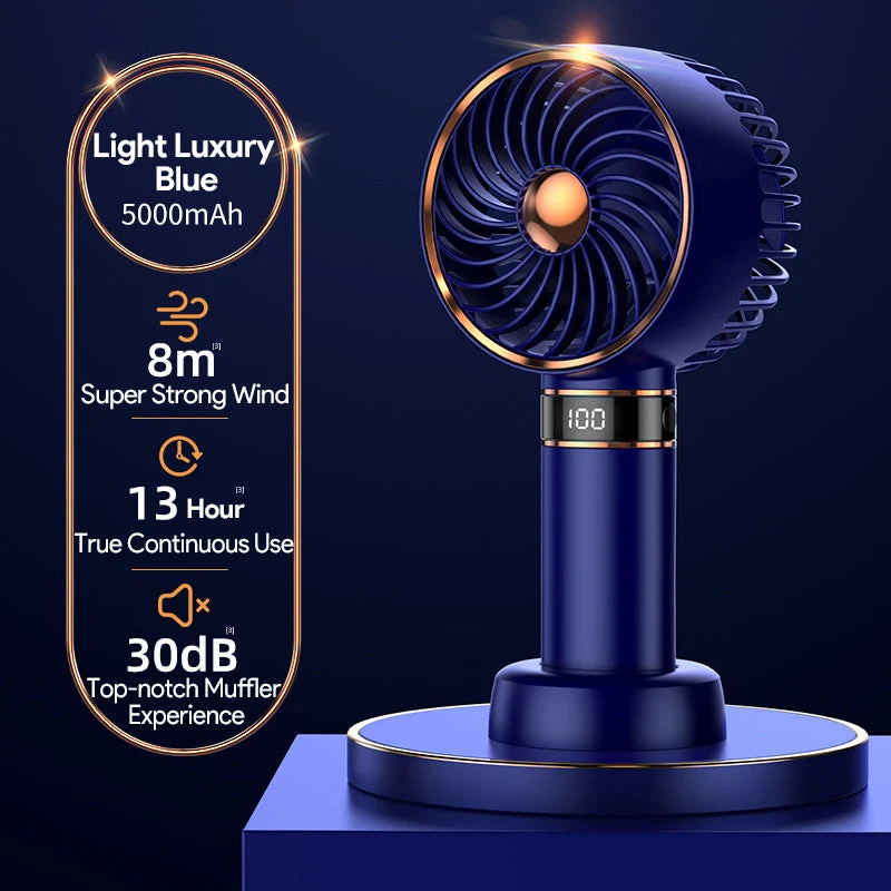 Bærbar 5000mAh Håndholdt Mini Airconditioner Vifte | Luvikno
