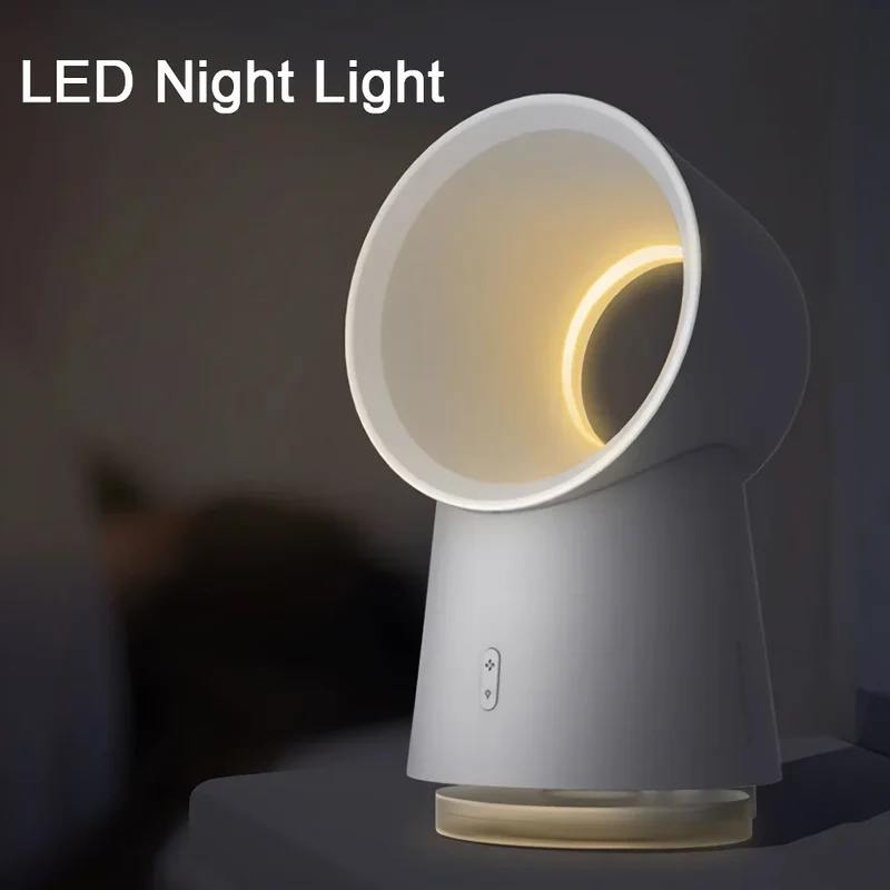 Bladeless USB Luftrenser Vifte med LED Nattlys | Luvikno