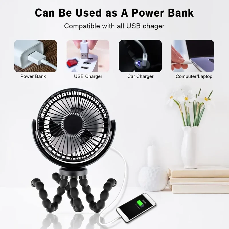 Compact Octopus Mini Fan | Luvikno