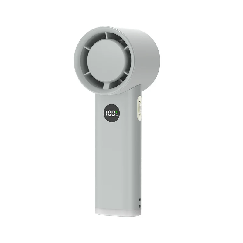3600mAh USB Oppladbar Håndholdt Vifte med LED Lampe | Luvikno