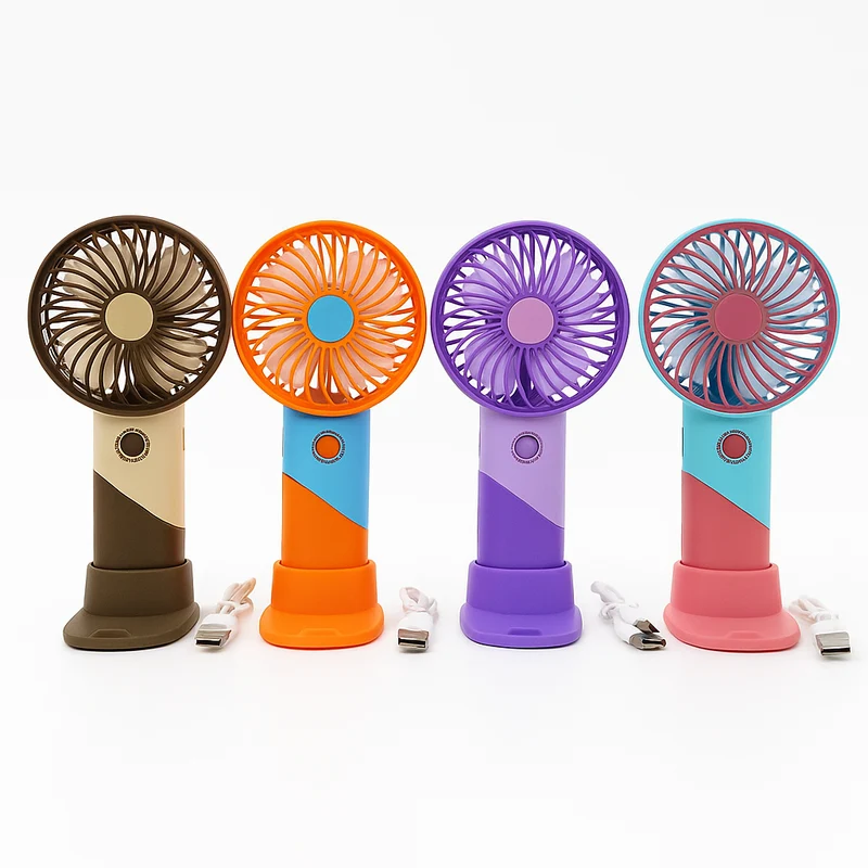 ColorTwist™ Mini Vifte – 3-hastigheter Oppladbar Håndholdt Vifte | Luvikno