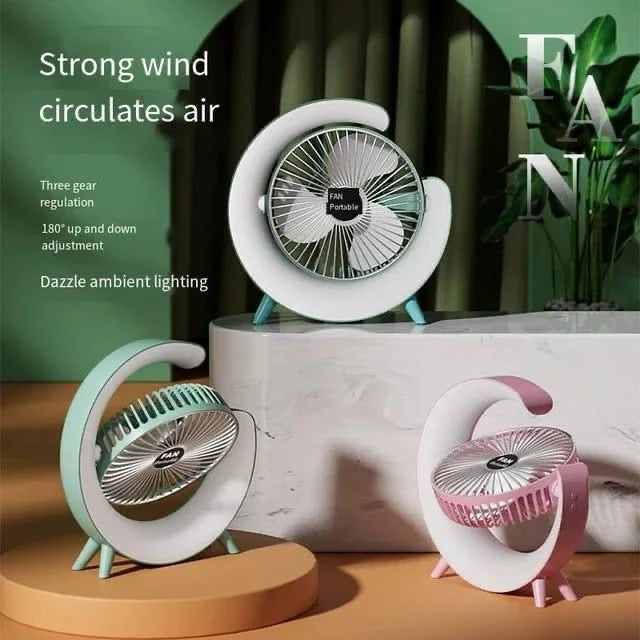Fan Desktop Rechargeable 2:1 | Luvikno