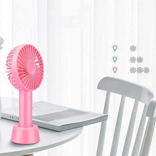 Mini oppladbar vifte med stativ | Luvikno