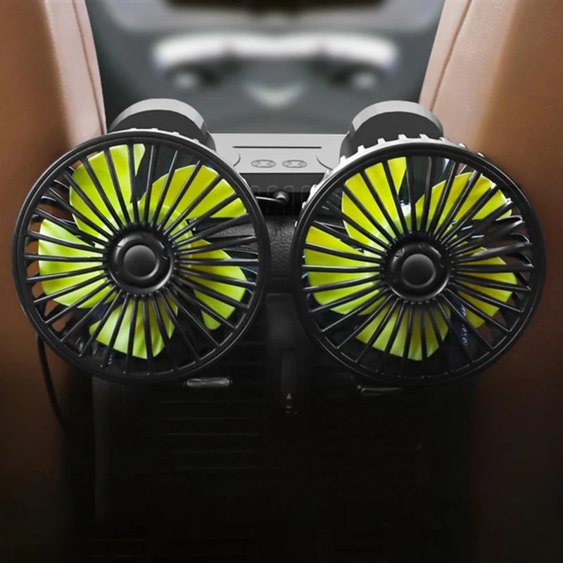 Bil dashboard dobbel USB kjøleventilator | Luvikno