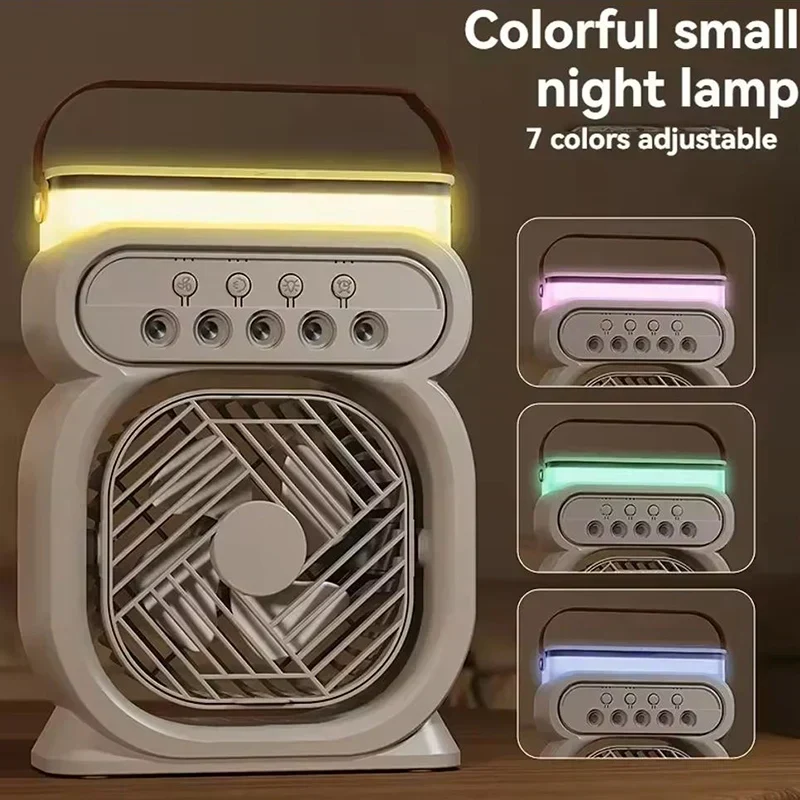 3i1 Air Cooler LED Nattlampe Luftfukter Vifte | Luvikno