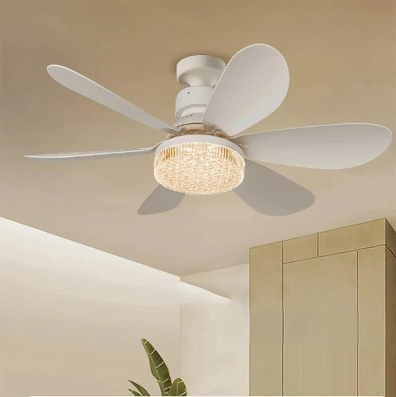Elegant Flower Energy Saving RC Ceiling Fan Lamp | Luvikno