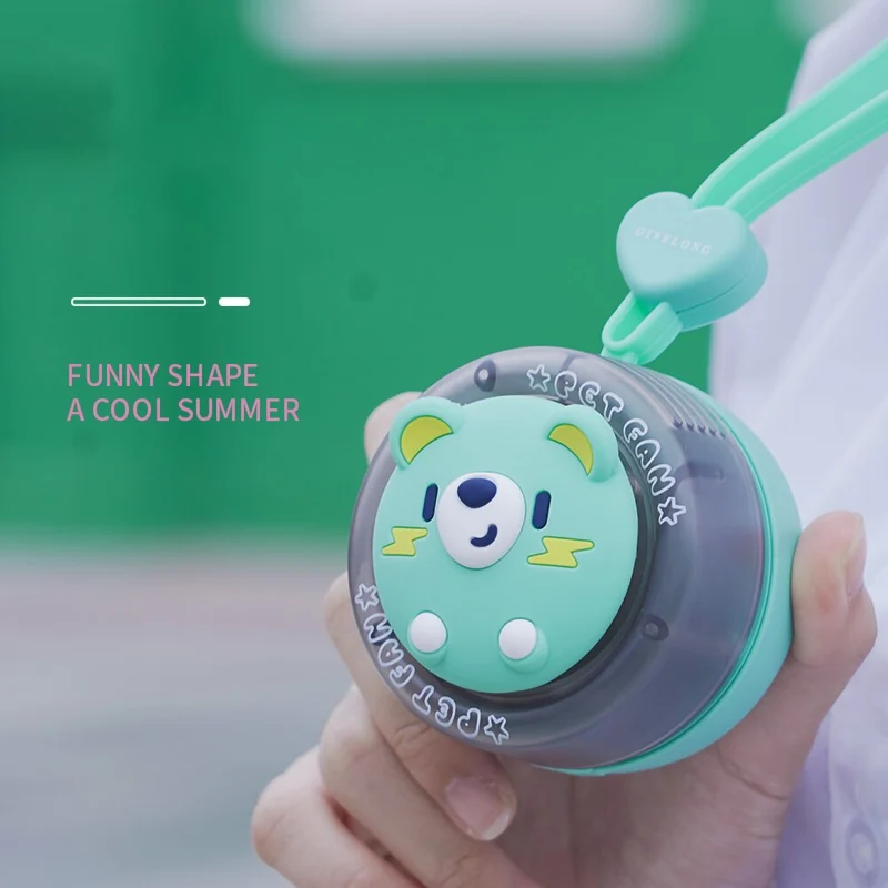 Cartoon Animal Mini Kids Neck Fan | Luvikno