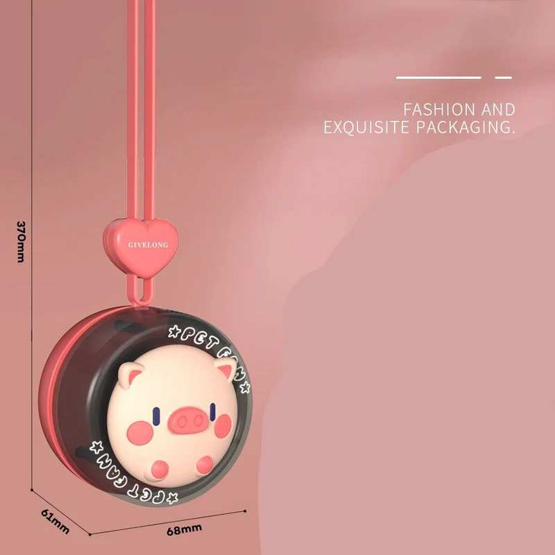 Cartoon Animal Mini Kids Neck Fan | Luvikno
