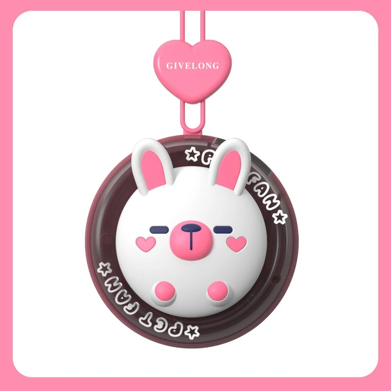 Cartoon Animal Mini Kids Neck Fan | Luvikno