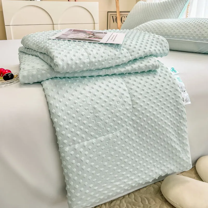 Reversibel Teksturert Ultra-Myk Iskrem-Liknende Kjølende Sommerdyne | Luvikno