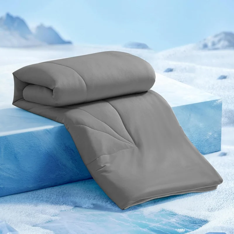 Ultra Soft Cloudy 3D Cooling Comforter Extreme Q Max 0.5-Grå | Luvikno