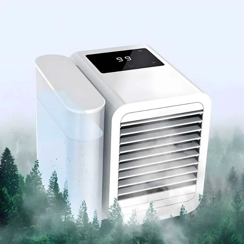 MicroCool Mini Air Conditioner Bærbar Fordampende Sumpkjøler med 1000ml Vanntank | Luvikno