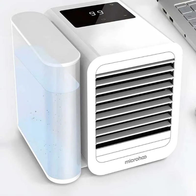 MicroCool Mini Air Conditioner Bærbar Fordampende Sumpkjøler med 1000ml Vanntank | Luvikno
