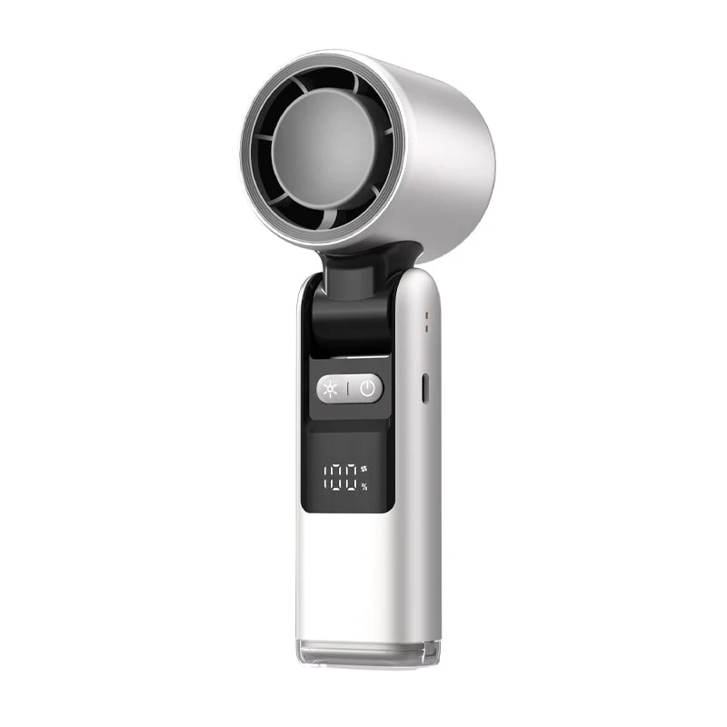Folding Mini Håndholdt Høyhastighets USB Oppladbar Turbo Vifte | Luvikno