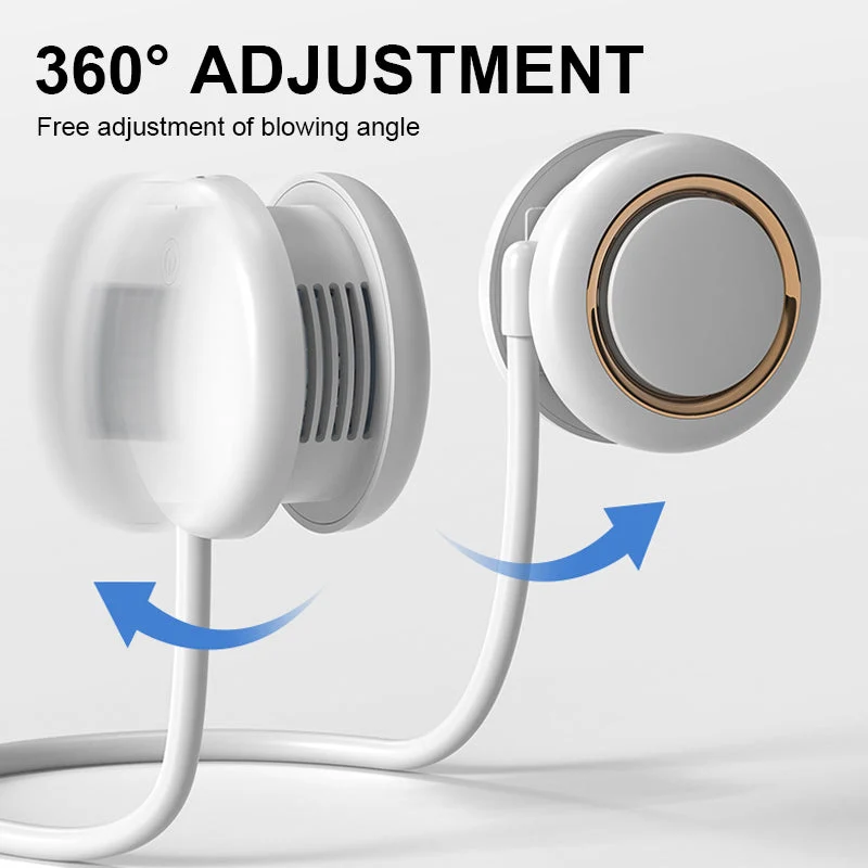 Sammenleggbart USB Mini Bærbar Nakkeventilator | Luvikno