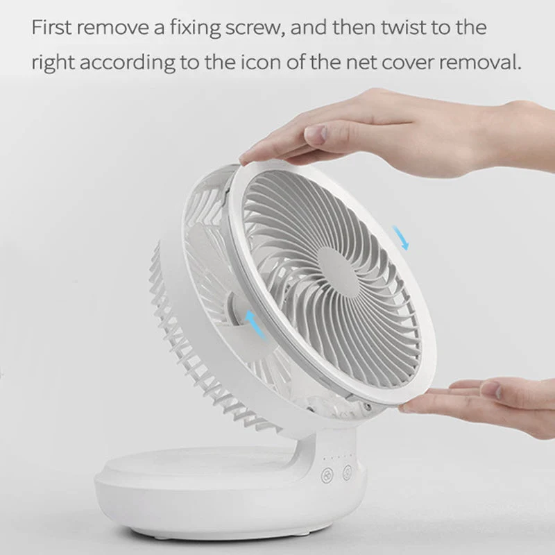 Foldbar skrivebordsvifte | Luvikno