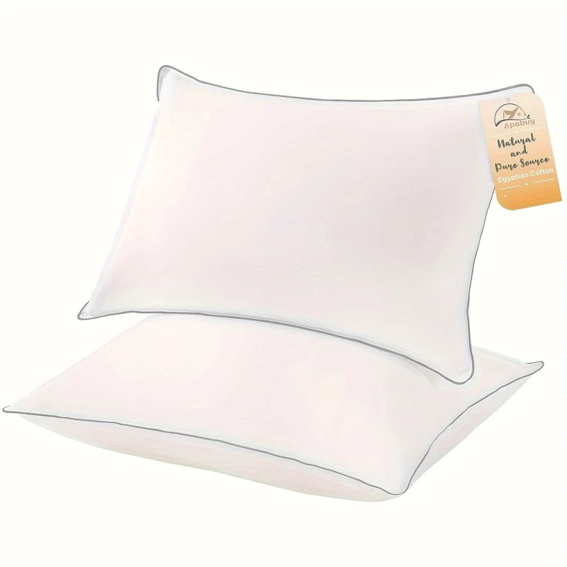 Kjølepute for søvn – Luksus hotellkvalitet med 3D microfiber fyll og pustende trekk – Ideell for side-, rygg- og mage-sovne, dronningstørrelse | Luvikno