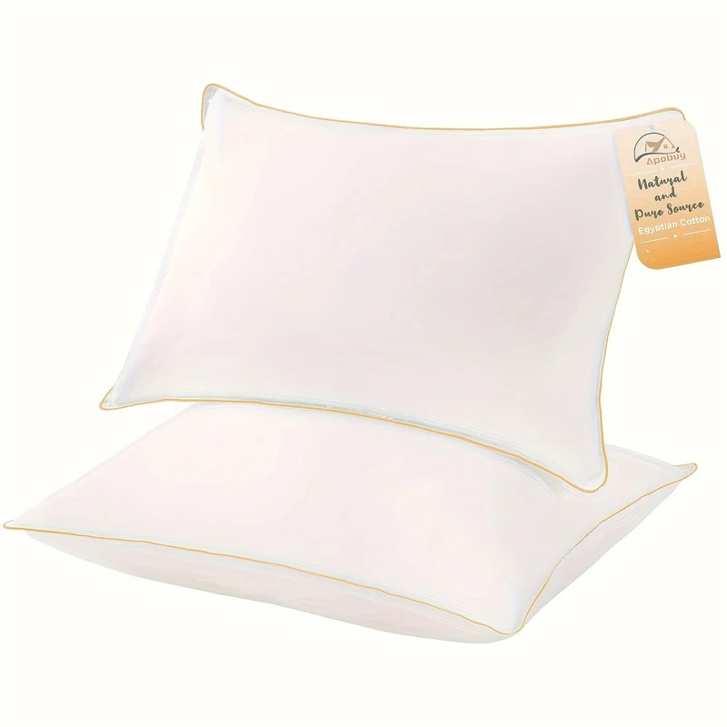 Kjølepute for søvn – Luksus hotellkvalitet med 3D microfiber fyll og pustende trekk – Ideell for side-, rygg- og mage-sovne, dronningstørrelse | Luvikno