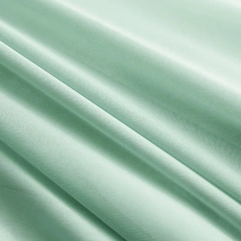 Air Condition Sommer Komforter — Ren Farge Is Silke Kjøleteppe, Lett & Glatt Twin/King Størrelse Quilt | Luvikno