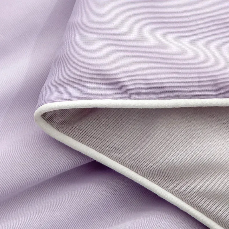 Air Condition Sommer Komforter — Ren Farge Is Silke Kjøleteppe, Lett & Glatt Twin/King Størrelse Quilt | Luvikno